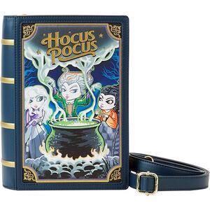 LOUNGEFLY X DISNEY Hocus Pocus Book Vegan Leather Glow-In-The-Dark Crossbody Bag